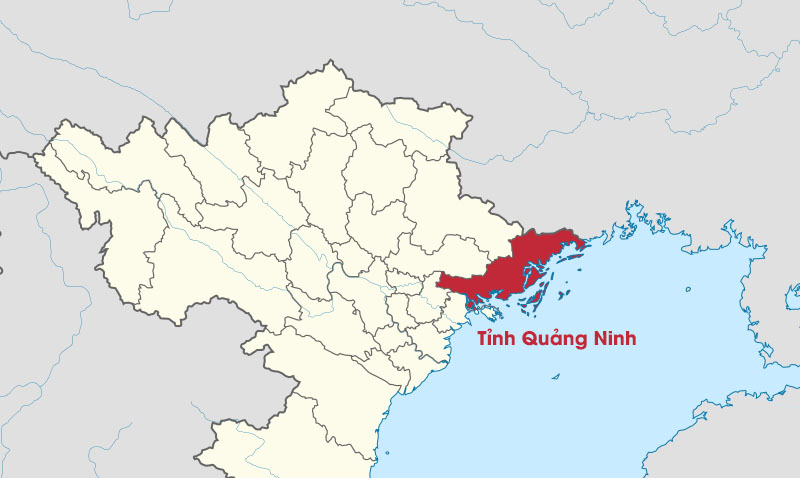 Quảng Ninh nằm ở phía Đông Bắc Việt Nam