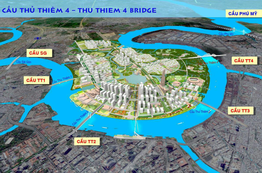 Thiết kế cầu Thủ Thiêm 3 và 4 cần gắn chặt hơn với quy hoạch sông Sài Gòn 