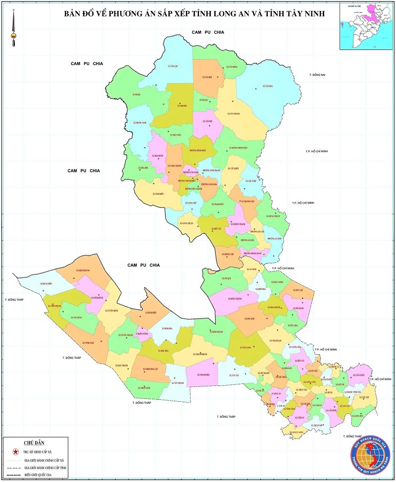 hoạch tỉnh Tây Ninh sau sáp nhập mới nhất