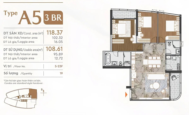 Layout căn hộ A5