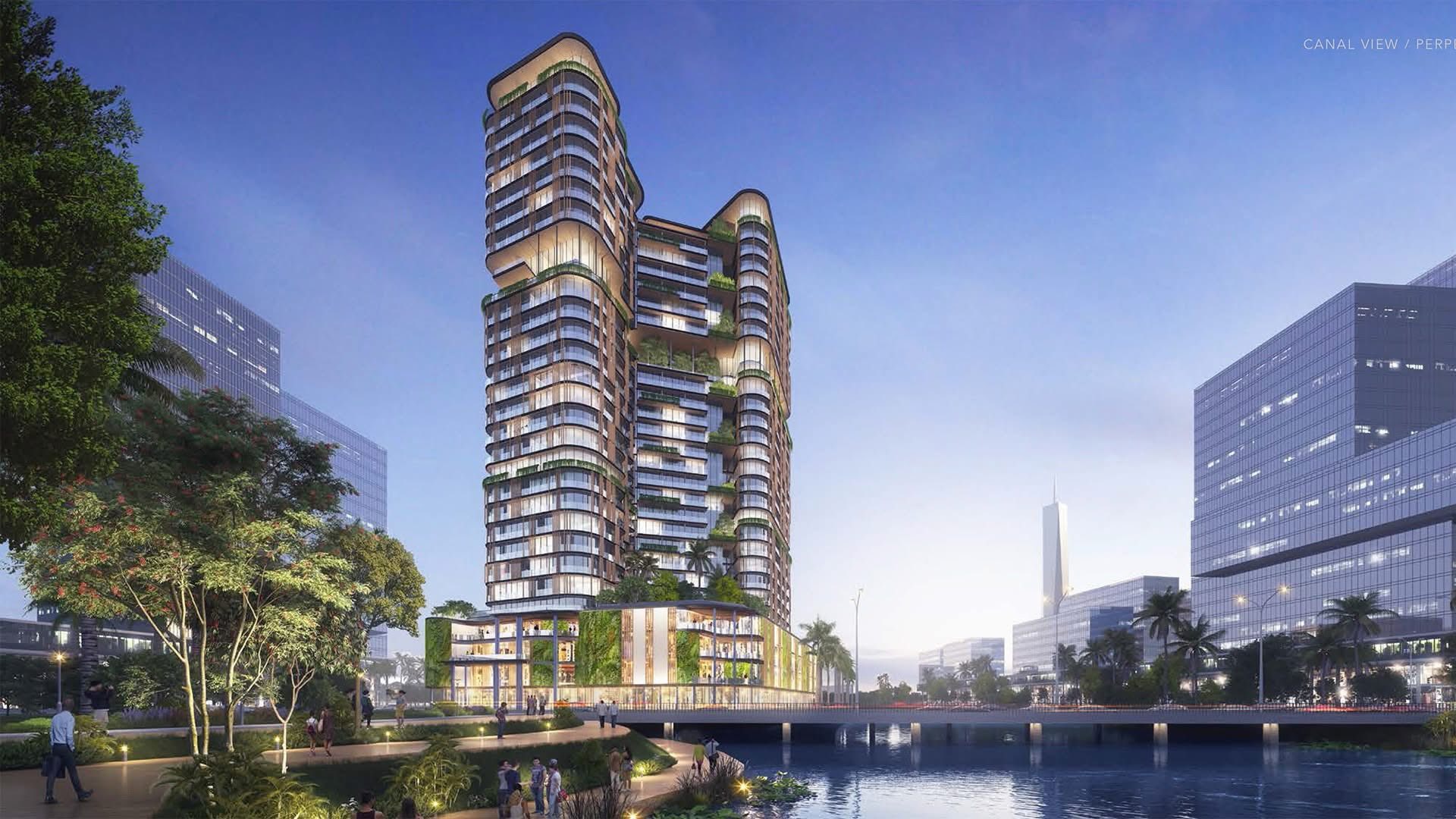 May be an image of skyscraper